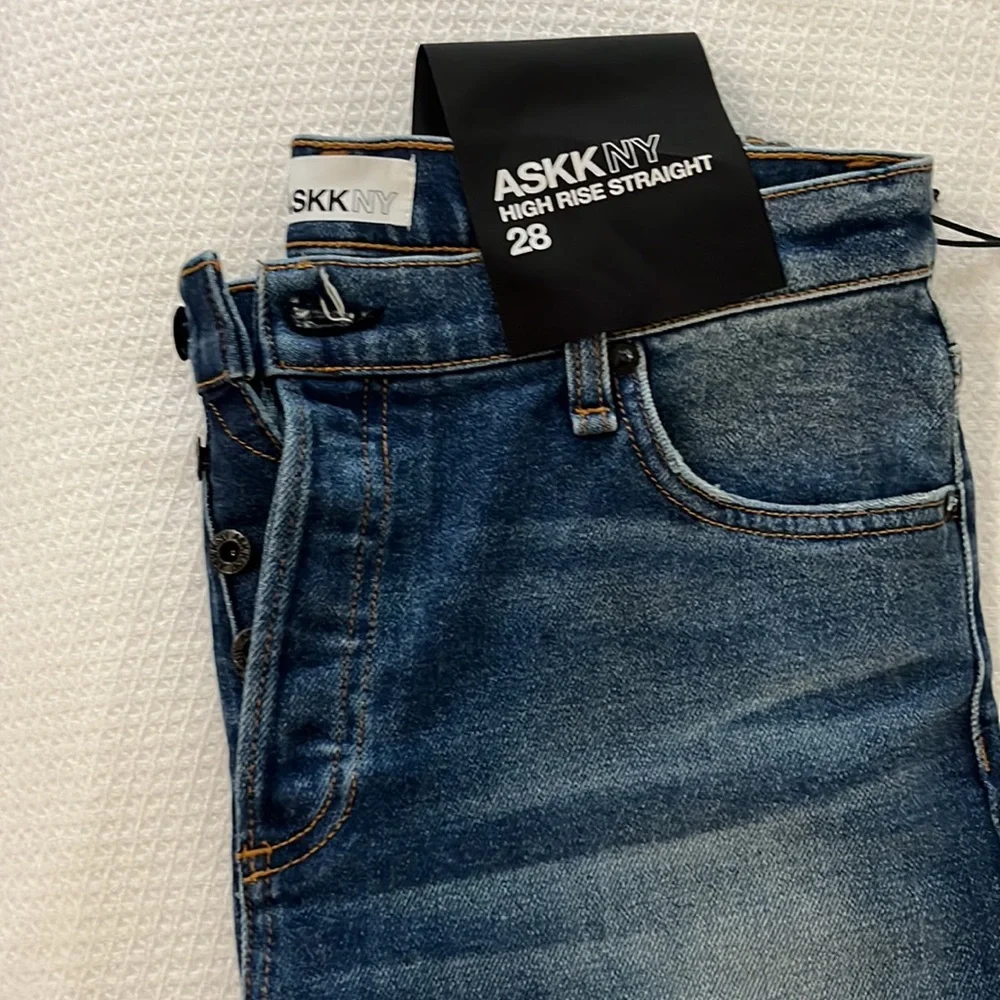 Askk NY high rise straight denim 28 - Picture 2 of 4